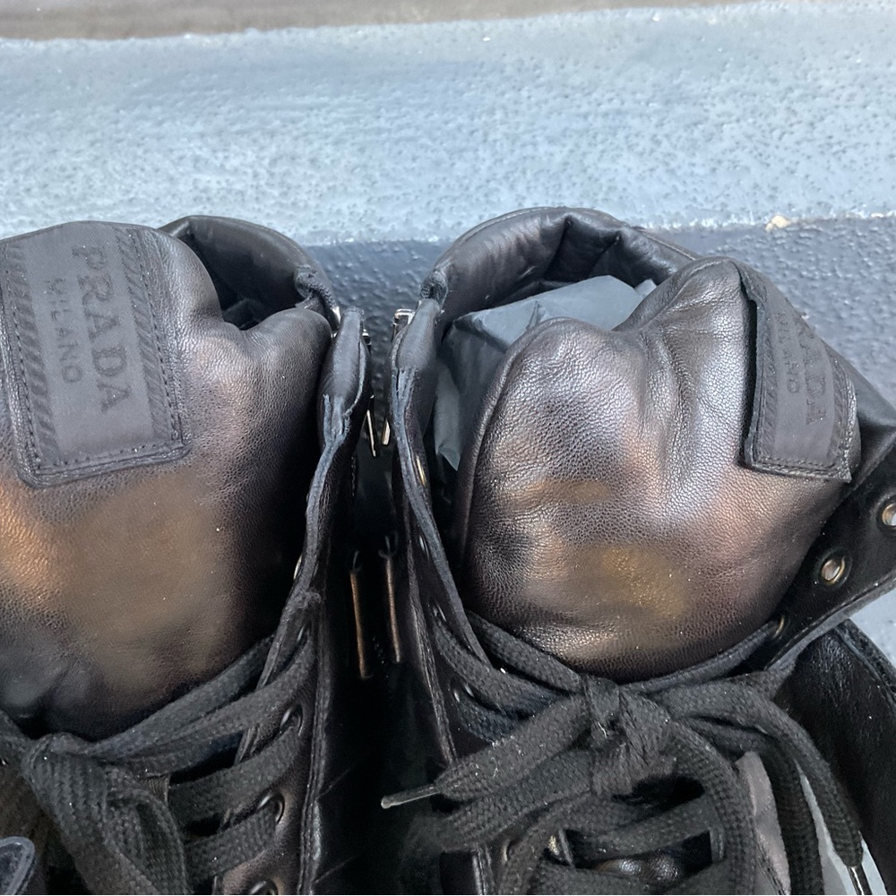 Prada ‘Levitate’ Quilted Sneaker- Black Leather - Picture 5 of 13